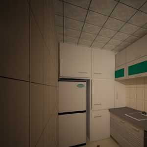 家居收纳橱柜厨房两室一厅装修效果图