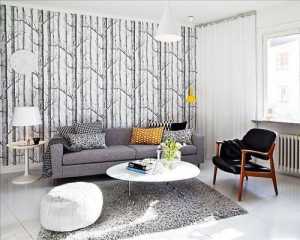 现代三居客厅深蓝色沙发装修效果图
