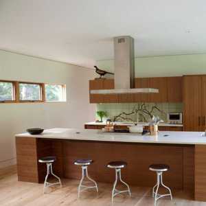 自然原木色厨房装修效果图