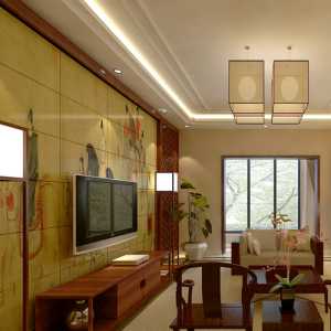 客厅日式木线条装修效果图