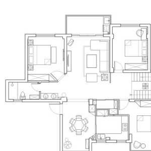 欧式家庭130平米四居室装修效果图