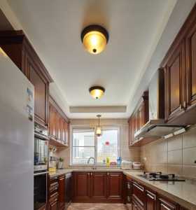 新古典别墅美式家庭厨房装修效果图