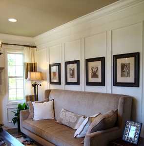 小户型简洁沙发背景墙客厅装修效果图