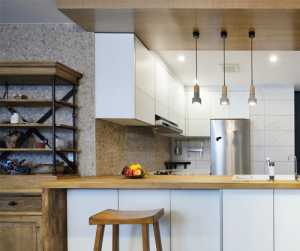 厨房中式吊顶橱柜装修效果图