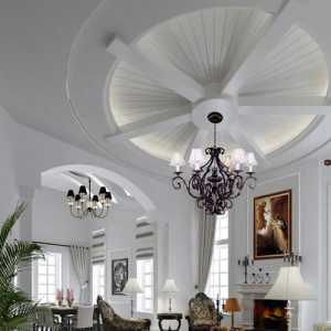白色典雅客厅现代三居装修效果图