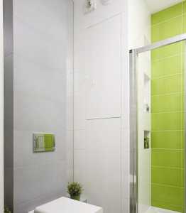 白色系玻璃墙现代卫生间装修效果图