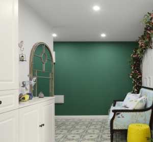 欧式家具片绿色橱柜装修效果图