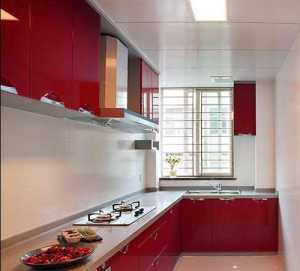 超长空间开放式厨房装修效果图