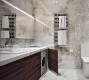 美式别墅灰咖古典浴室装修效果图