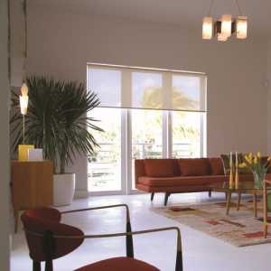 现代中式稳重客厅窗帘改造装修效果图