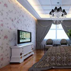 二居水晶吊灯欧式古典卧室装修效果图