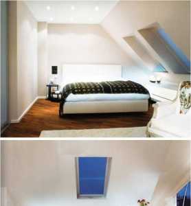 现代拼接色卧室三居装修效果图