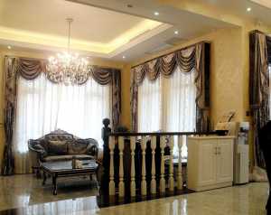 欧式白色富裕型客厅沙发装修效果图