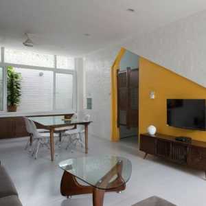 现代别墅起居室棕褐色沙发装修效果图