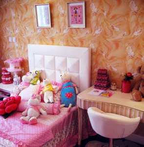 儿童房二居粉色韩式装修效果图