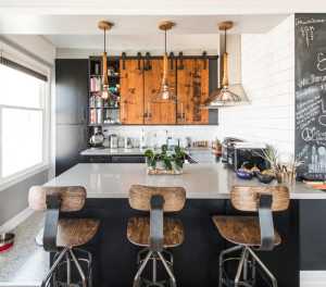 现代别墅清新高贵型厨房装修效果图