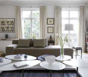 现代欧式别墅客厅简洁瓷砖装修效果图