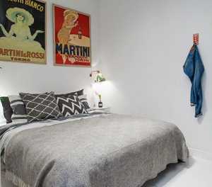 现代简约卧室窗帘双人卧室装修效果图