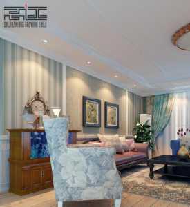 色彩鲜艳美式客厅装修效果图