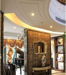 古典富裕型客厅原木色装修效果图
