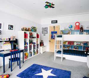 简约小空间儿童房墙面手绘装修效果图