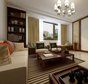 大三室客厅白色休闲沙发装修效果图