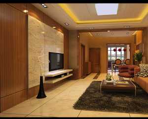 富裕型简洁米色客厅装修效果图