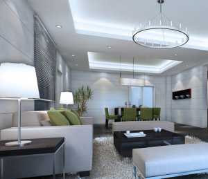 现代对称沙发灯起居室装修效果图