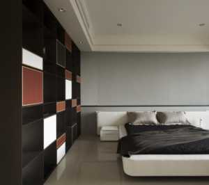双人卧室复式楼现代简约装修效果图