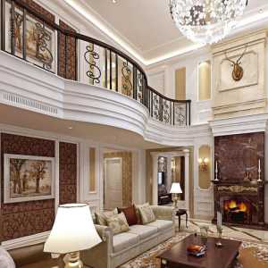 美式古典实木家具美式客厅装修效果图