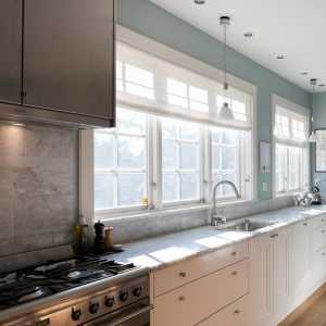 三居现代简约厨房橱柜台面装修效果图