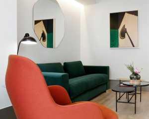现代简约转角沙发三居客厅装修效果图