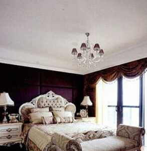 现代欧式深色系卧室装修效果图