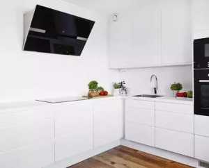现代别墅白色墙面桌面厨房装修效果图