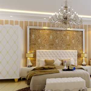 台灯美式家具卧室窗帘美式装修效果图