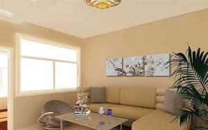 美式客厅壁纸沙发背景墙装修效果图