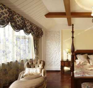欧式家具卧室欧式壁灯窗帘装修效果图