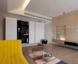 现代木质地板家具别墅走廊装修效果图