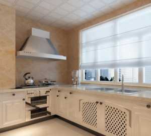 简单干净厨房白色橱柜装修效果图