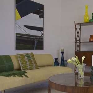 现代简约盆栽客厅客厅家具装修效果图