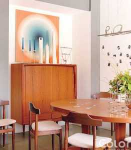 简洁餐桌餐厅背景墙富裕型装修效果图
