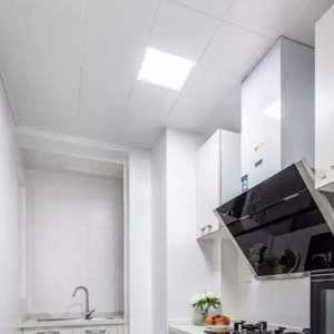 现代三居室白色厨房装修效果图