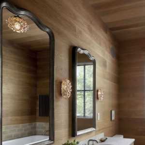 卫浴柜美式卫浴洁具镜子装修效果图