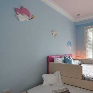 新古典别墅粉色经典儿童房装修效果图