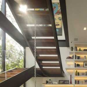 家庭室外不锈钢楼梯扶手装修效果图