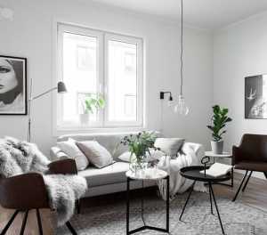 现代白色沙发客厅装修效果图