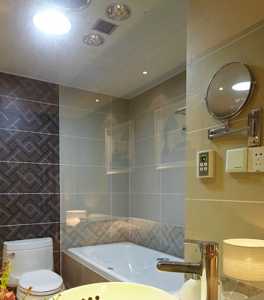 现代浴室大理石背景墙装修效果图