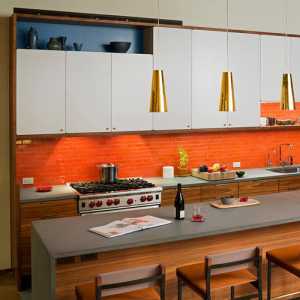 二居室厨房现代简约窗帘装修效果图