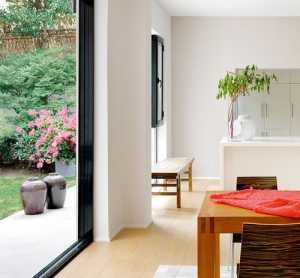 现代暖粉色窗帘别墅起居室装修效果图
