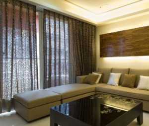 窗帘美式富裕型沙发装修效果图